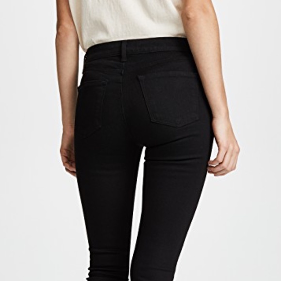 J Brand 815 Mid-Rise Super Skinny In Black Velvet - Picture 1 of 3